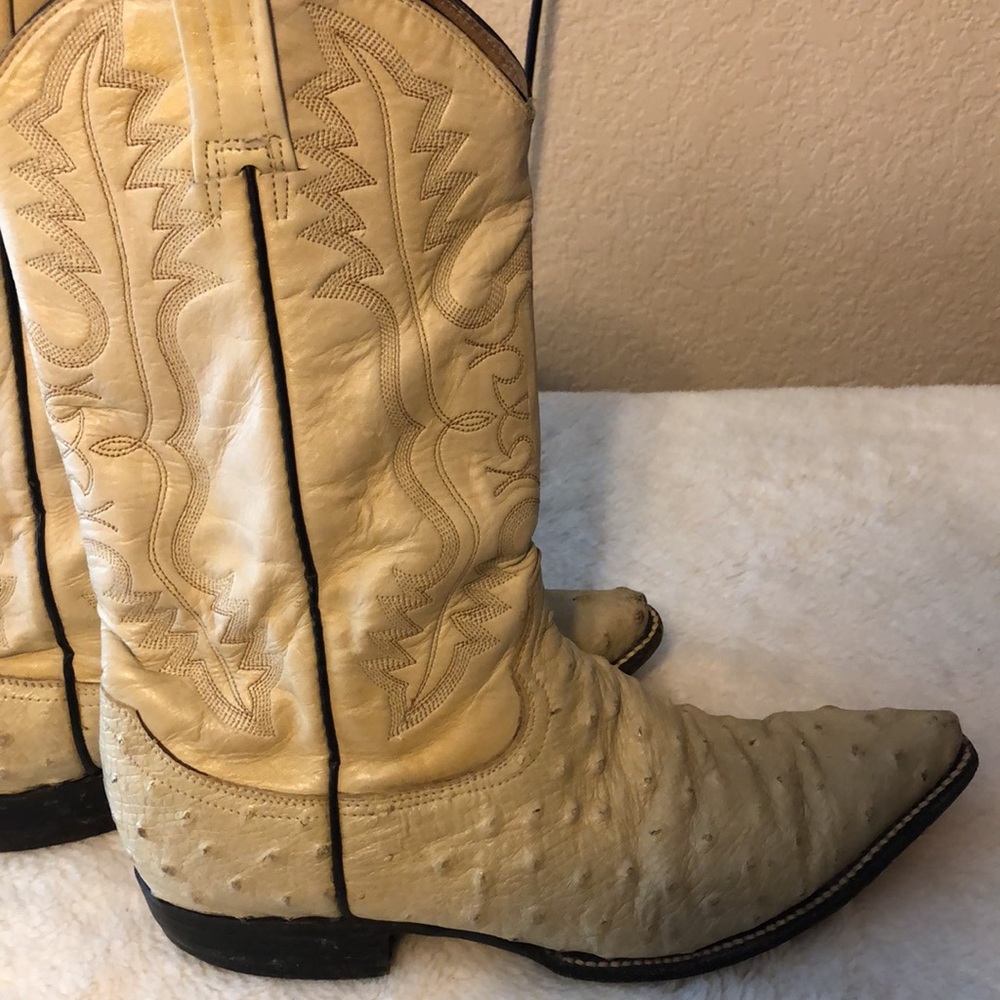 Botas Diligencia Western Ostrich Boots. P1363 Gem